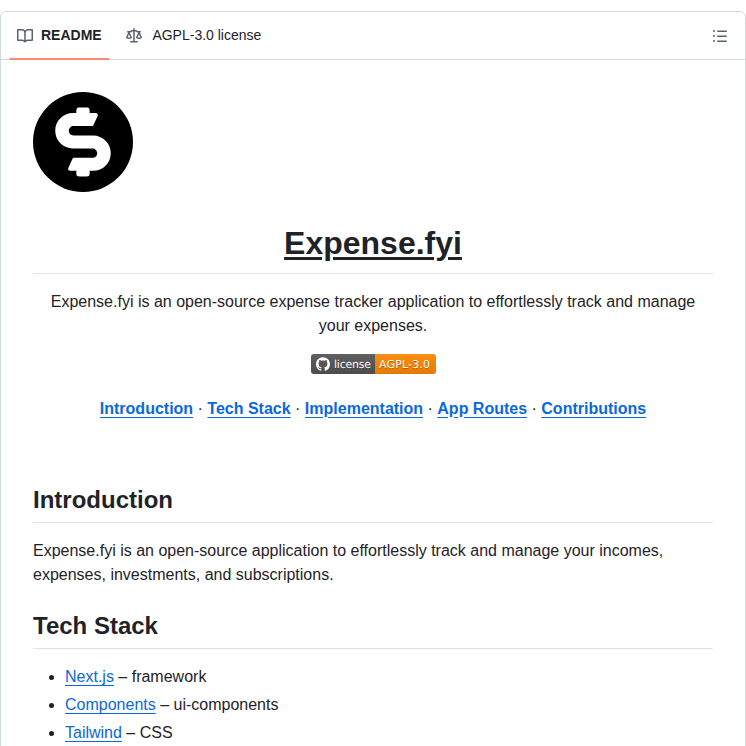 Gokulkrishh Expense.fyi screenshot