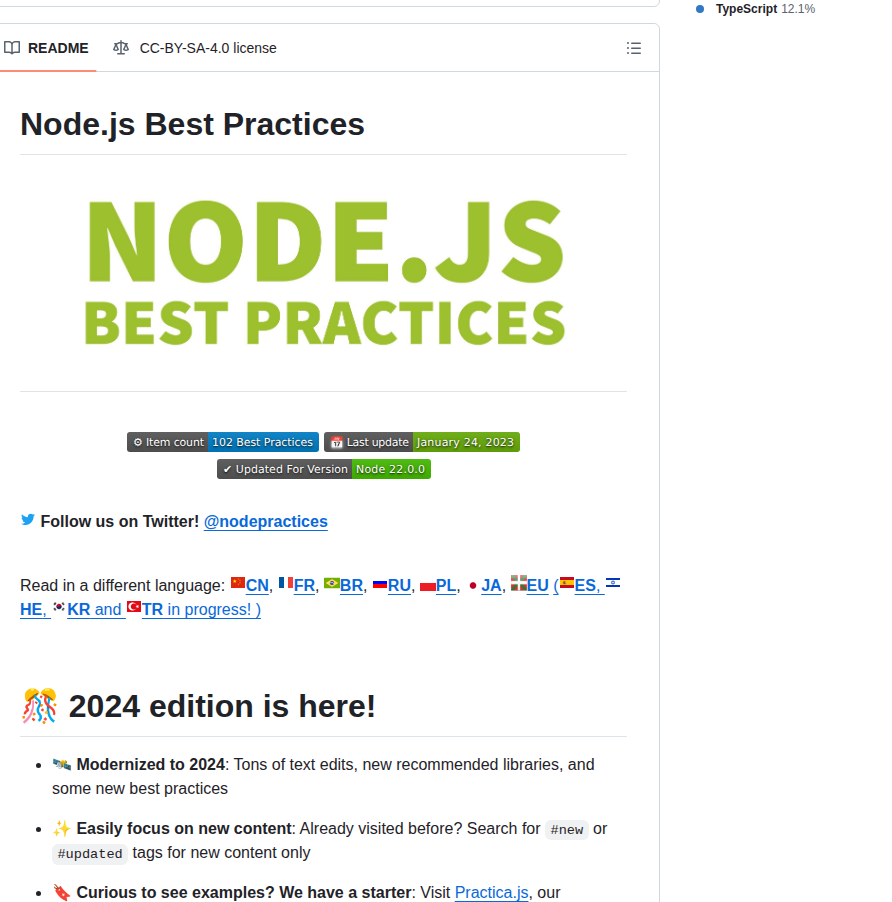 Goldbergyoni Nodebestpractices screenshot