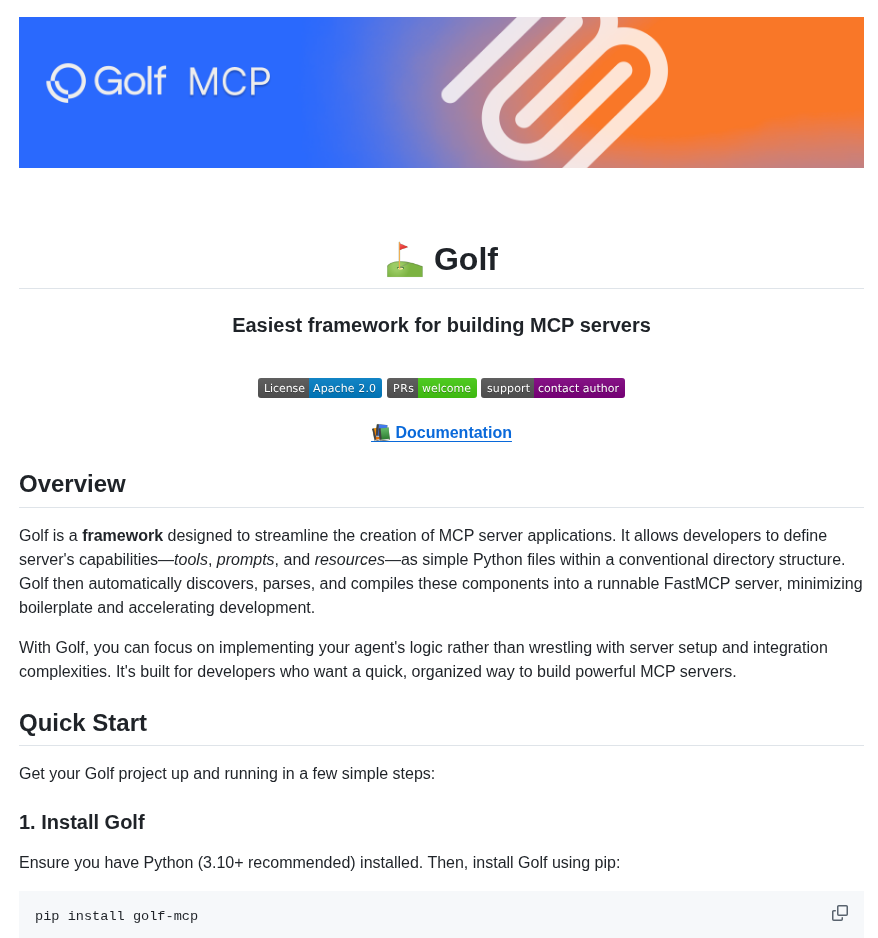 Golf Mcp Golf screenshot