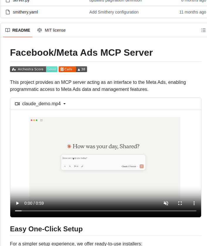 Gomarble Ai Facebook Ads Mcp Server screenshot