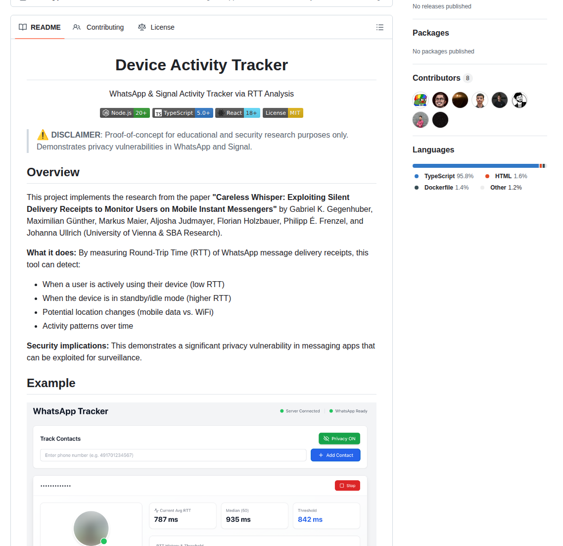 Gommzystudio Device Activity Tracker screenshot