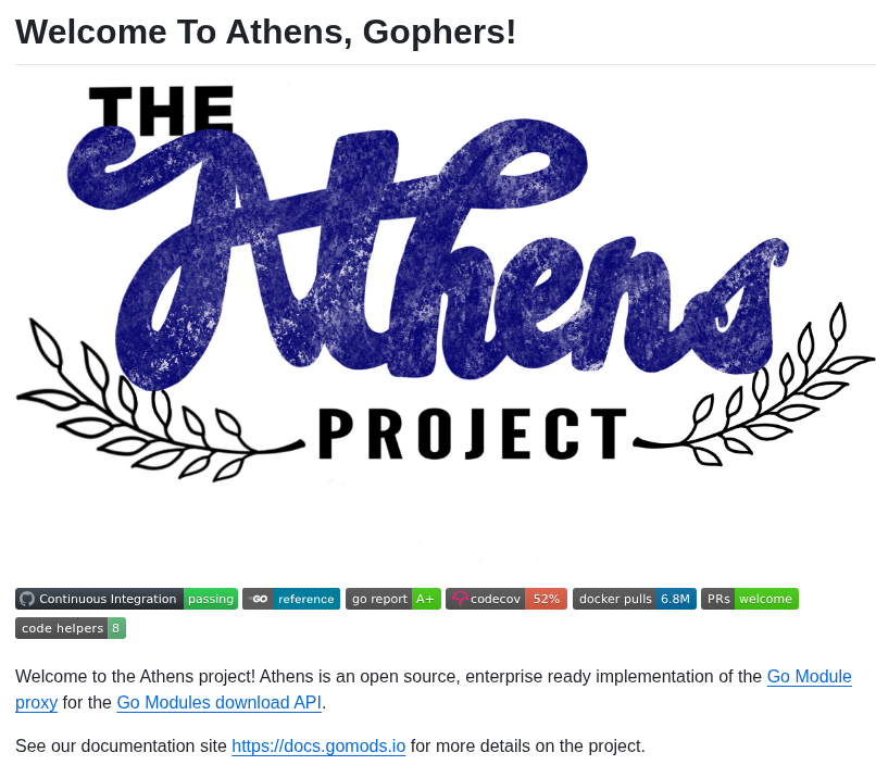 Gomods Athens screenshot
