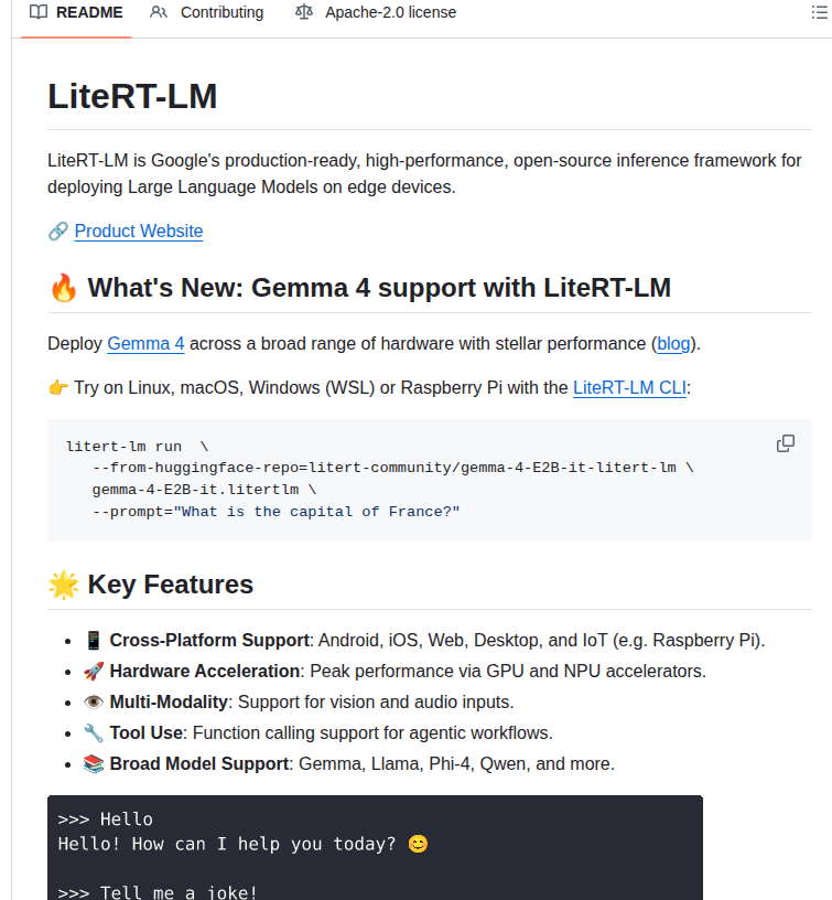 Google Ai Edge Litert Lm screenshot