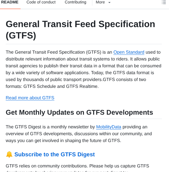 Google Transit screenshot