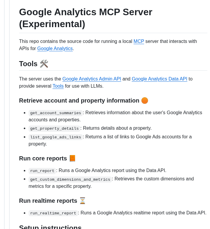 Googleanalytics Google Analytics Mcp screenshot