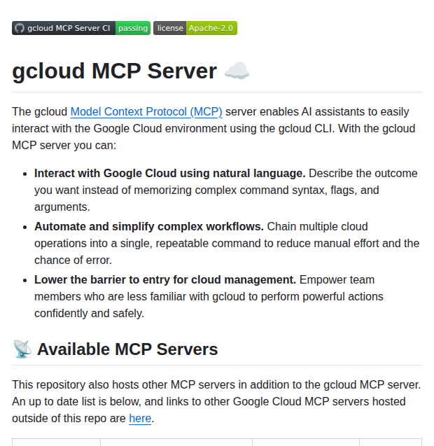 Googleapis Gcloud Mcp screenshot