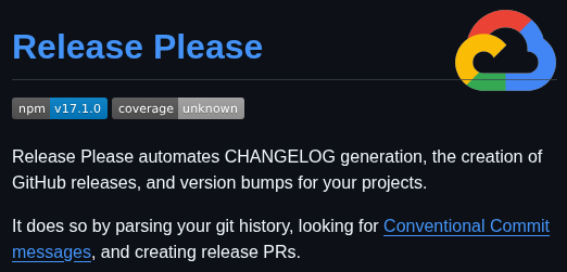 Googleapis Release Please screenshot