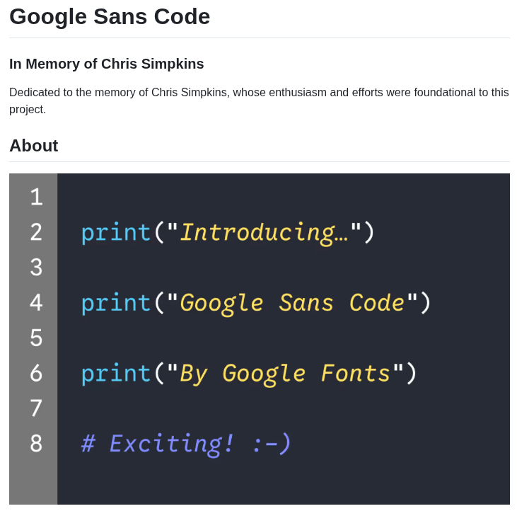 Googlefonts Googlesans Code screenshot