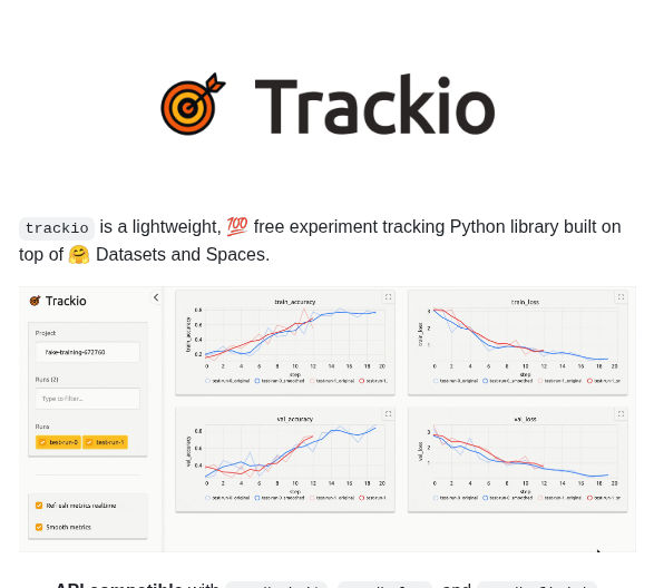 Gradio App Trackio screenshot