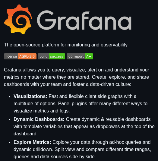 Grafana Grafana screenshot