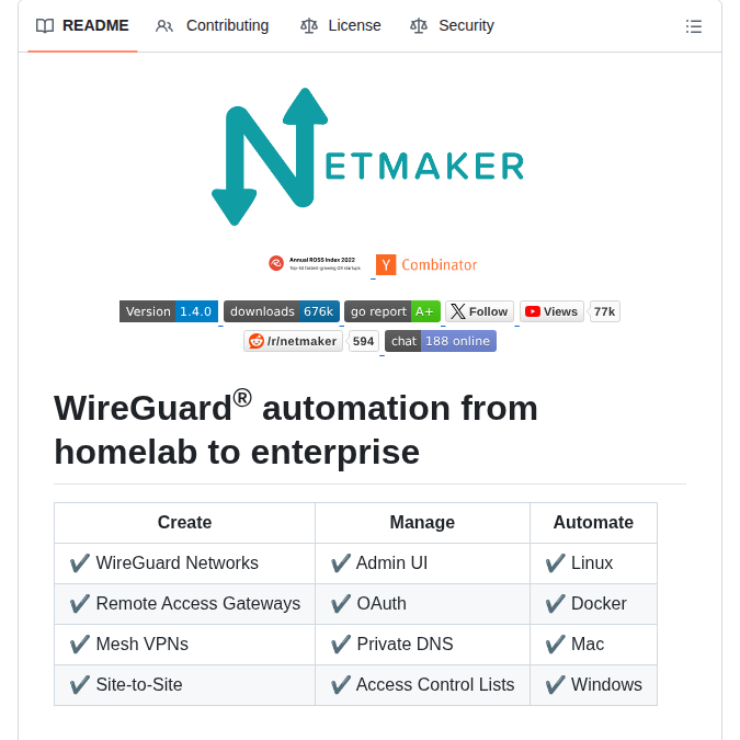 Gravitl Netmaker screenshot