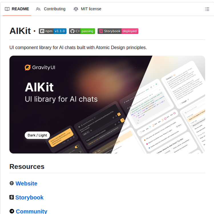 Gravity Ui Aikit screenshot