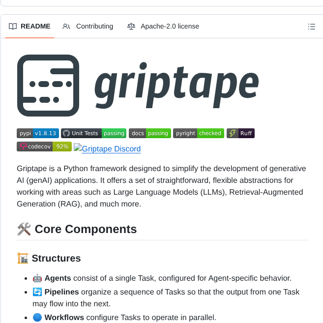 Griptape Ai Griptape screenshot