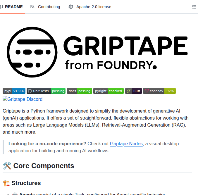 Griptape Ai Griptape screenshot