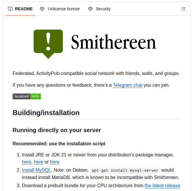 Grishka Smithereen screenshot