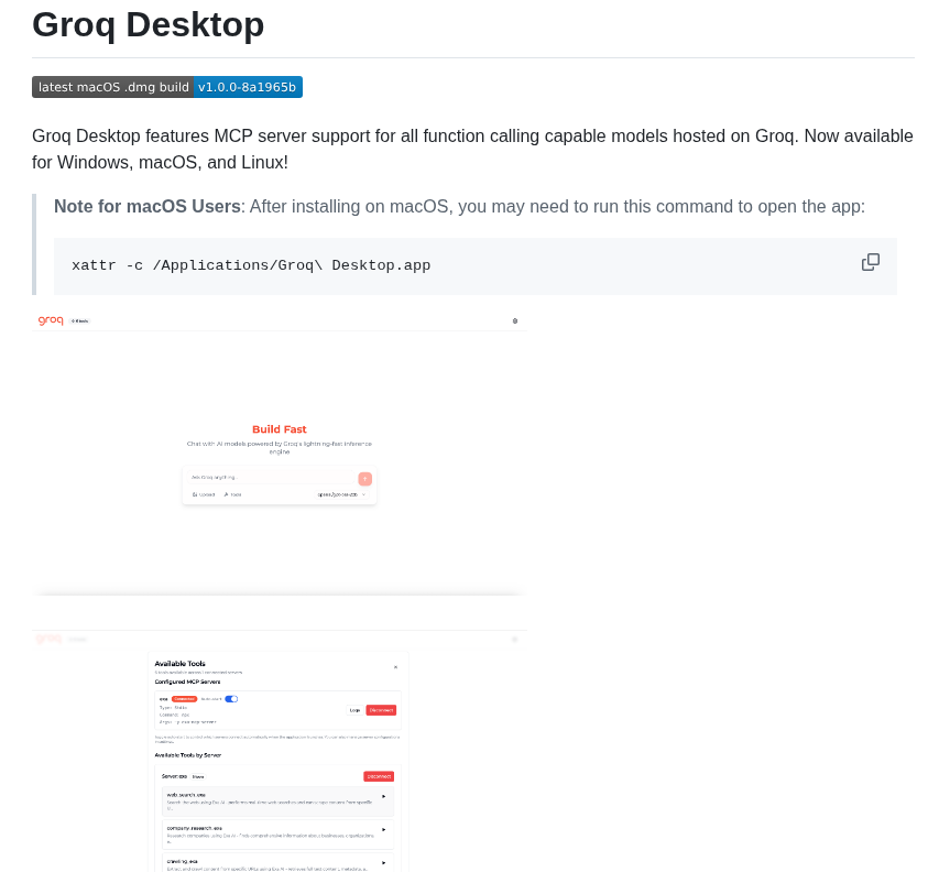 Groq Groq Desktop Beta screenshot