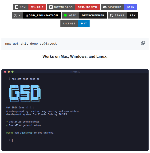 Gsd Build Get Shit Done screenshot