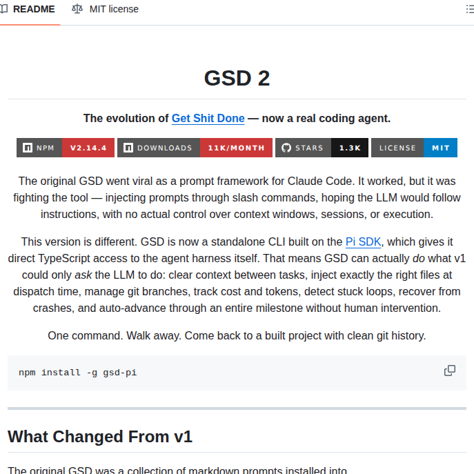 Gsd Build Gsd 2 screenshot