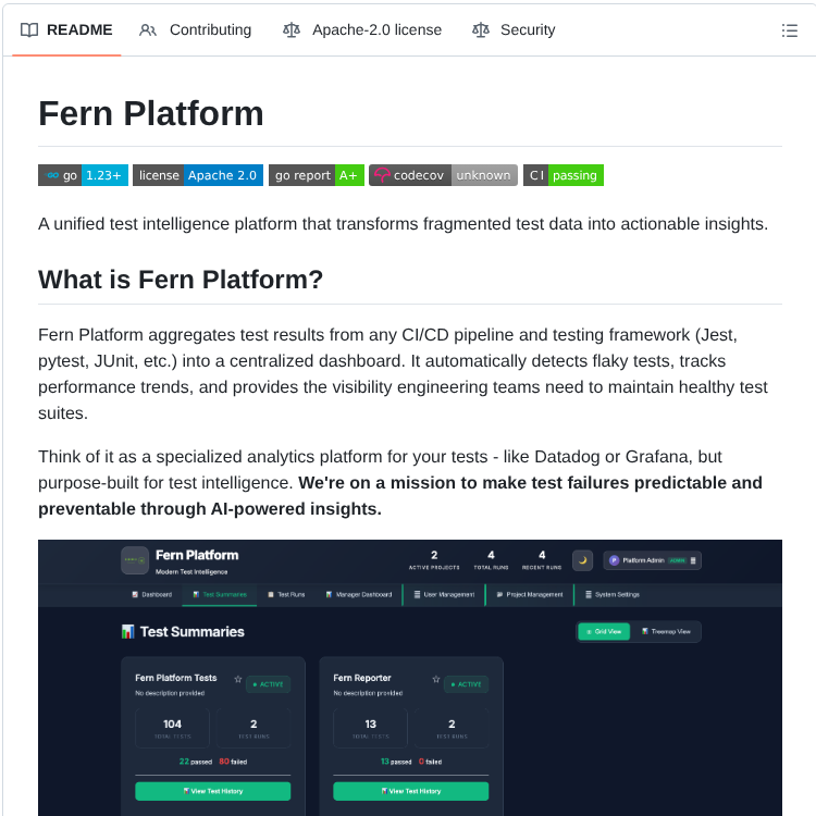 Guidewire Oss Fern Platform screenshot