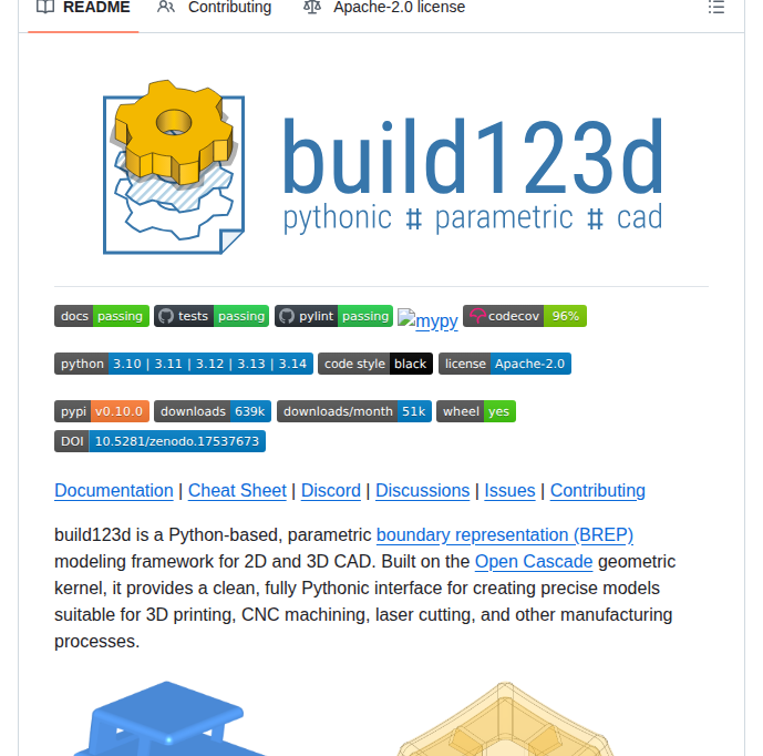 Gumyr Build123d screenshot
