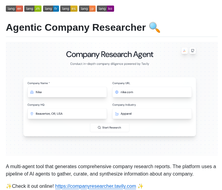 Guy Hartstein Company Research Agent screenshot