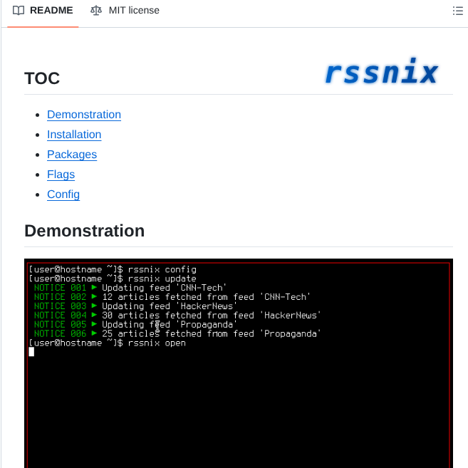 H2337 Rssnix screenshot