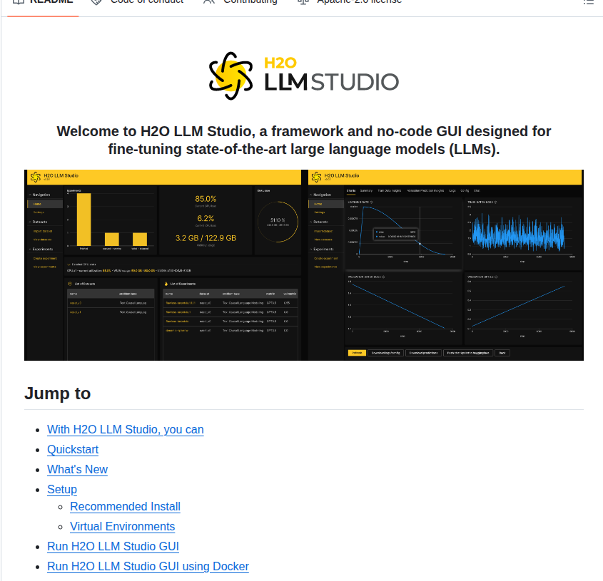 H2oai H2o Llmstudio screenshot
