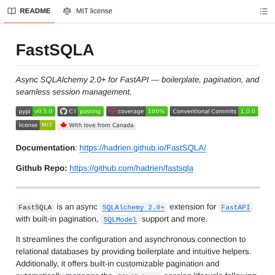 Hadrien Fastsqla screenshot