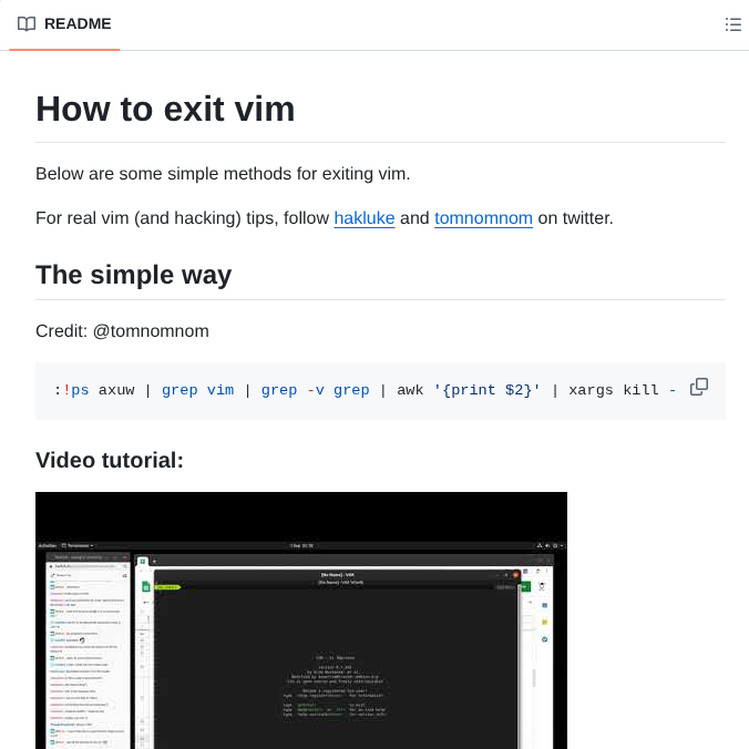 Hakluke How To Exit Vim screenshot