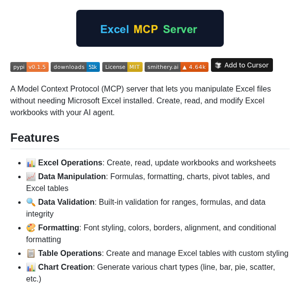 Haris Musa Excel Mcp Server screenshot
