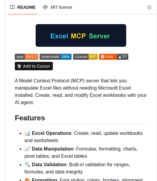 Haris Musa Excel Mcp Server screenshot