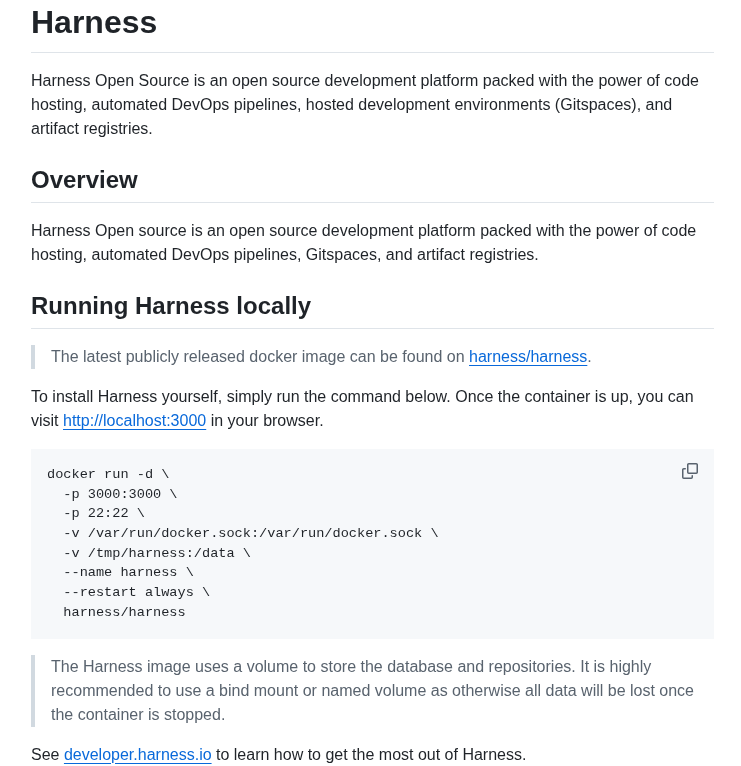 Harness Harness screenshot