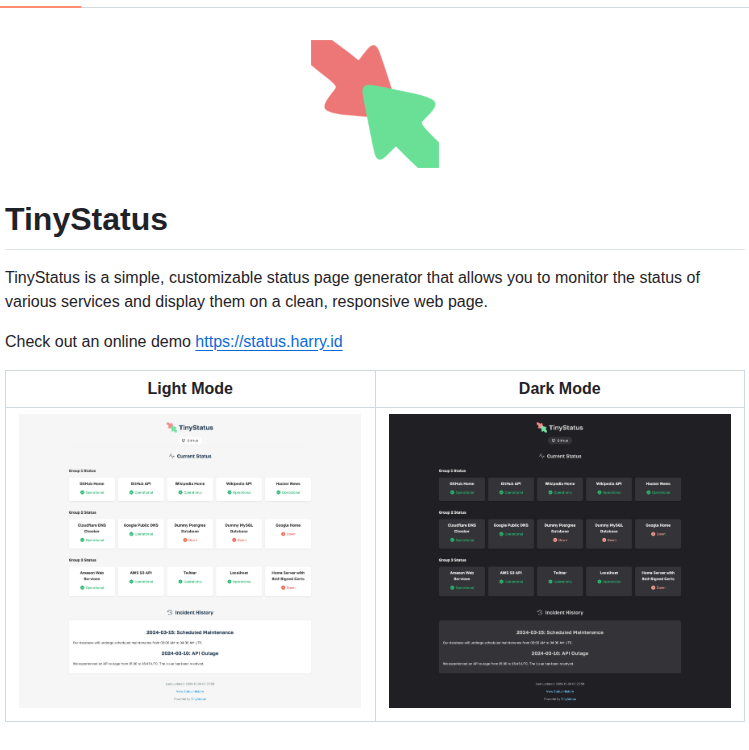 Harsxv Tinystatus screenshot