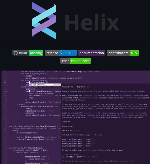 Helix Editor Helix screenshot