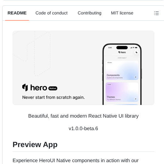 Heroui Inc Heroui Native screenshot
