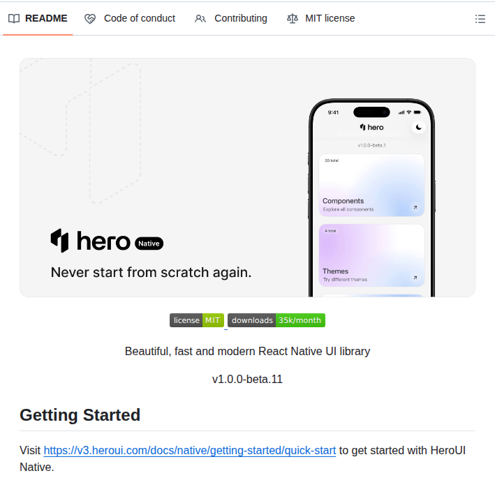 Heroui Inc Heroui Native screenshot