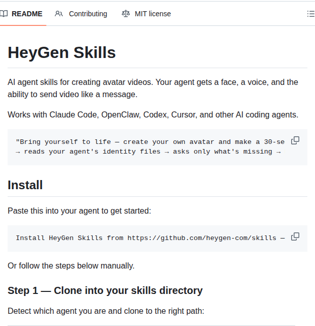Heygen Com Skills screenshot