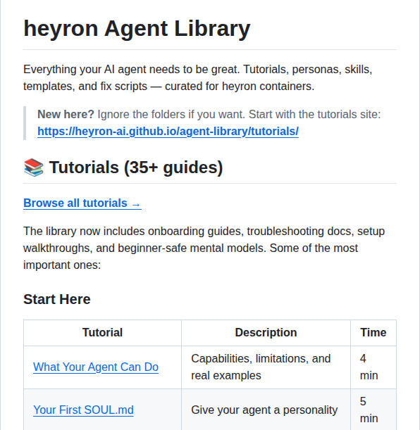Heyron Ai Agent Library screenshot