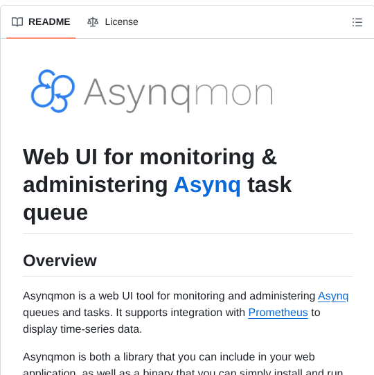 Hibiken Asynqmon screenshot