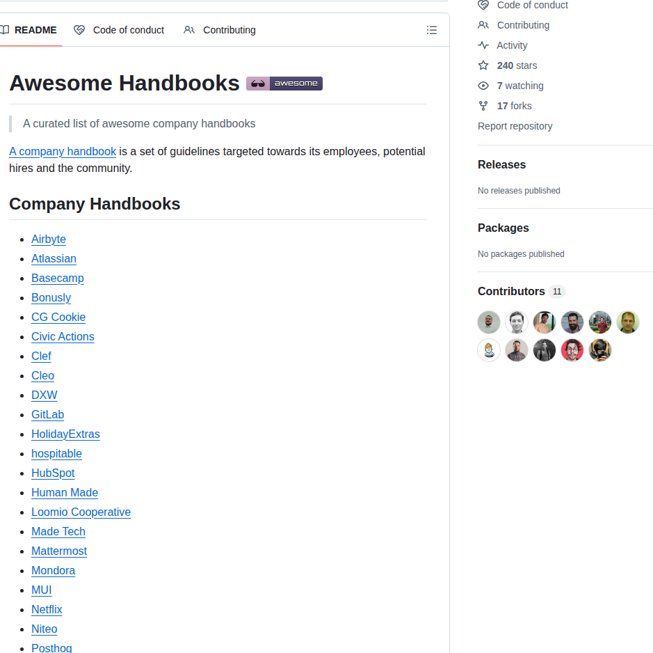 Hkdobrev Awesome Handbooks screenshot