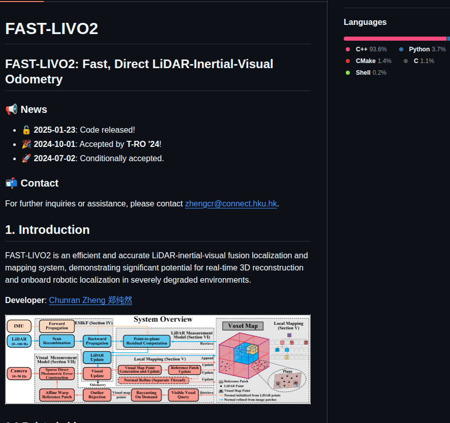 Hku Mars Fast Livo2 screenshot