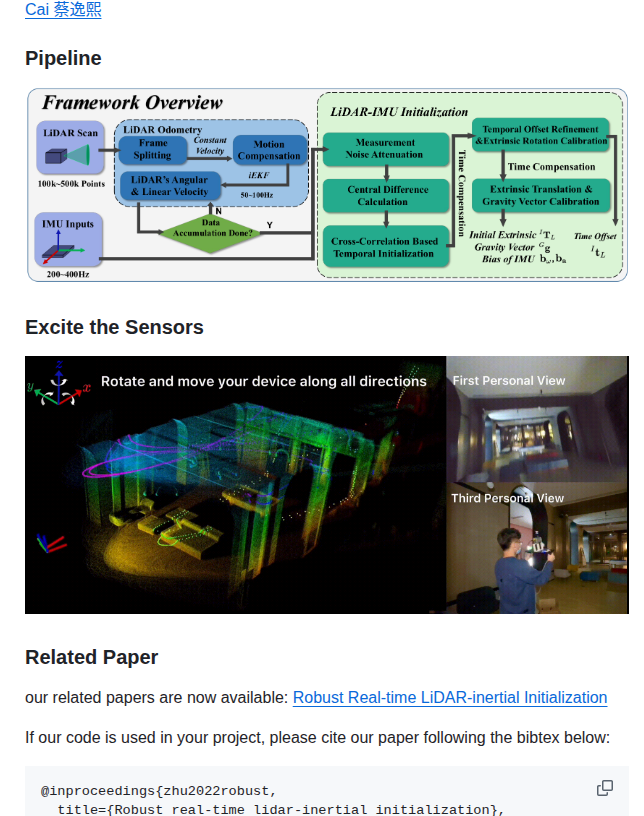 Hku Mars Lidar_imu_init screenshot