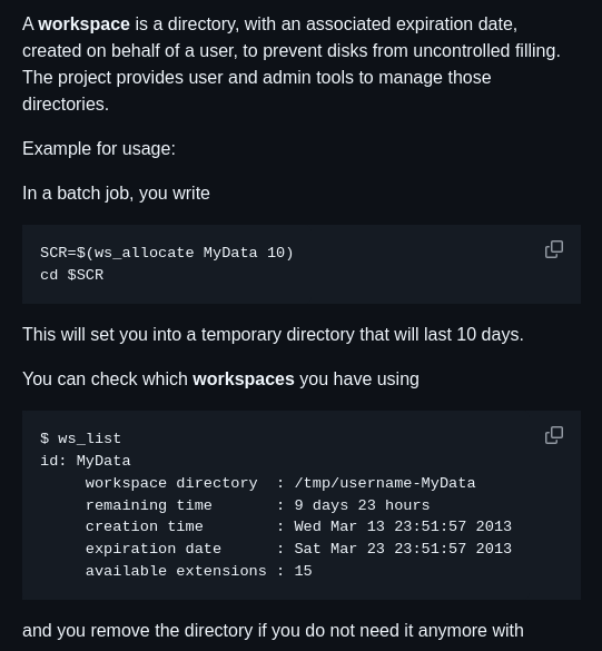 Holgerberger Hpc Workspace screenshot