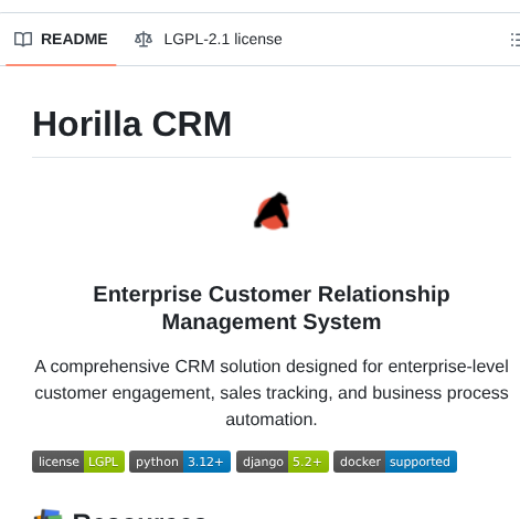 Horilla Opensource Horilla Crm screenshot