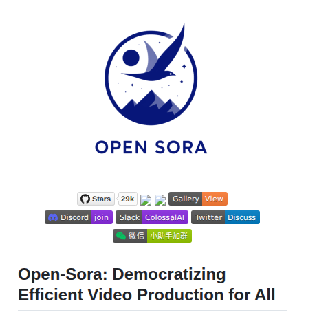 Hpcaitech Open Sora screenshot