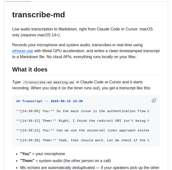 Hrescak Transcribe Md screenshot