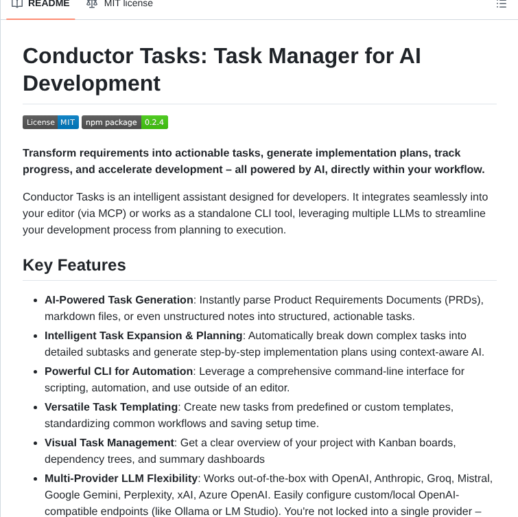 Hridaya423 Conductor Tasks screenshot