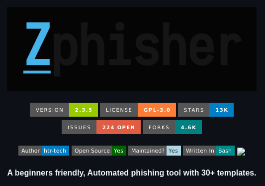 Htr Tech Zphisher screenshot