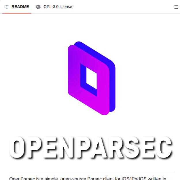 Hugeblack Openparsec screenshot