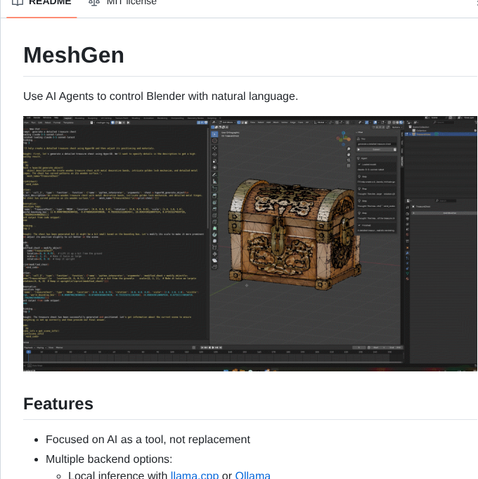 Huggingface Meshgen screenshot